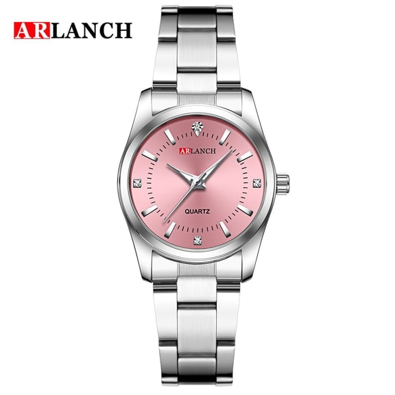 Women's watch, stainless steel women's watch, quartz waterproof watch, Korean style trendy calendar, exquisite and fashionable women's wristwatch