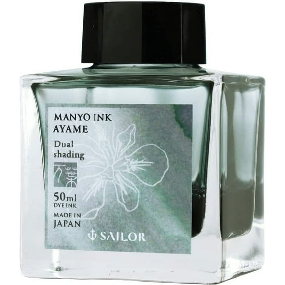 Sailor, Manyo Ink, 50ml Bottle, Ayame (Gray-Green), 132009217