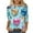 A07 Light Blue, variant on Xdegoge Womens 3/4 Sleeve V Neck Valentine Top Love Heart Printed Graphic Shirt Casual Loose Oversized Tops Cute Funny Observance Collection Pullover for Valentine's Day