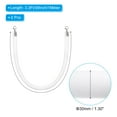 thumbnail image 2 of Uxcell 3.3 Feet White Velvet Stanchion Rope Crowd Control Barrier Rope with Snap Hooks, Silver 2 Pack, 2 of 6