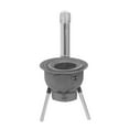 thumbnail image 5 of ToppiJoy Outdoor Wood Burning Stove, Wood Burning Stove Hold up 220.46lbs for Outdoor Cooking, Firewood Stove 19.68in Height(Silver, Grey), 5 of 13
