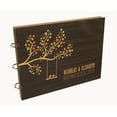 thumbnail image 7 of Darling Souvenir Personalized Engraved Laser Cut Wedding Guest Book Wooden Cover Sign-in Book Registry Guestbook Scrapbook-9S, 7 of 7
