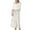 White, variant on Defitshape Women's Victorian Nightgown Lounge Sleep Dress Long Sleeve Vintage V Neck Ruffle Lace White Small