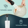 thumbnail image 4 of Kitchen Tap, High Arc High Pressure Kitchen Tap with Pull Down Shower Mixer Tap, Kitchen Taps, 360° Swivel, Two Spray Functions, Stainless Steel, 4 of 5