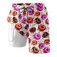 thumbnail image 2 of Womens Swim Shorts with Compresssion Liner 2026 Summer Casual Elastic Waist Leopard Print Board Shorts with Pockets Beachwear, 2 of 4