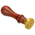 thumbnail image 4 of Uxcell Alphabet W Wax Seal Stamp Initial Letter Sealing Wax Stamp Retro Removable Brass Head Wooden Handle, Style 2, 4 of 6