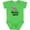Apple Green, variant on Be a Flamingo in a Flock of Pigeons with Flowers Girls Baby Bodysuit