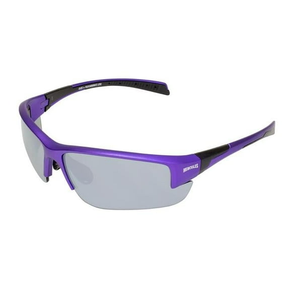 Hercules 7 Purple Metallic Frame & Mirror Lenses Safety Glass