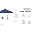 thumbnail image 3 of Above Height 2 Series 11 Feet Smart Umbrella with Remote, Wind Sensor, Solar, LED Light, Sapphie Colour, 3 of 8