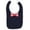 Navy/Wht/Red-Wht Stripe, variant on Rabbit Skins Infant Bow Tie Baby Rib Bib, White/Black, One Size