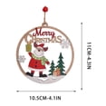 thumbnail image 2 of AOMXGD Christmas Wooden Hollow‑Cut Hanging Pendant, Wooden Ornament for Xmas Tree Wall Indoor Festive Decoration, 2 of 7