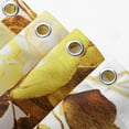 thumbnail image 6 of Extra Long Shower Curtain 72 x 84, Yellow Floral Shower Curtain for Bathroom, Watercolor Plant Eucalyptus Leaves Fabric Shower Curtain Set with Hooks, 6 of 6