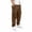 Brown, variant on VeFlora Boys Cargo Pants, Casual Joggers, Solid Sweatpants for Boys, Drawstring Elastic Waist Multi Pockets Loose Straight Athletic Pants(Khaki/5-6 Years)