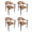 Orange, variant on CHINNLUU 4 Pcs Patio Dining Chairs, Stackable Aluminum Woven Rope Rattan Chairs, No Assembly, All-Weather Outdoor Chairs for Backyard, Porch, Deck, Pool