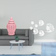 thumbnail image 2 of Jarrón De Porcelana Con Tapa Para Arreglos Florales Y Decoración De Almacenamiento, Combinado Con Pegatinas De Pared De Peces Con Espejo Acrílico, Decoración Artística Extraíble Para, 2 of 8