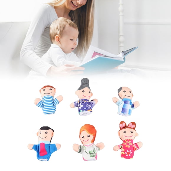 Juego De Marionetas De Dedo, Dibujos Animados De Marionetas De Dedo Familiares Lavables Y Respetuosos Con La Piel Para Maestros Para Reuniones De Fiestas En Casa Y Escuelas