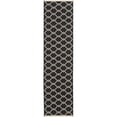 thumbnail image 2 of SAFAVIEH Indoor Outdoor CY6009-226 Courtyard Black / Beige Rug, 2 of 2