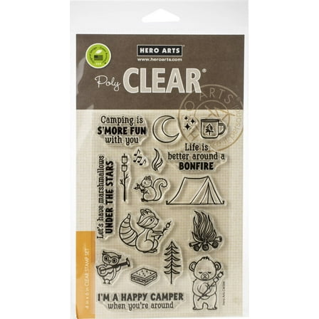 Hero Arts Clear Stamps 4"X6"-S'mores Bonfire