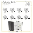 thumbnail image 6 of BEBERLINI Men Stud Earrings Cubic Zirconia Black Stainless Steel Jewelry Round 4 mm, 6 of 7