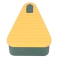 thumbnail image 2 of Reusable Pizza Storage Container Food Grade Silicone Pizza Storage Box with Lid Yellow Green, 2 of 5