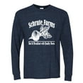 thumbnail image 2 of Wild Bobby, Farms Bed and Breakfast The Office, Pop Culture, Men Long Sleeve Shirt, Vintage Heather Navy, Medium, 2 of 3