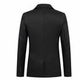 thumbnail image 3 of Timoontee Men's Blazer Daily Business Jacket Casual Long Sleeve Notched Collar Jacket Slim Fit Suit Jacket Solid Single Breasted Jacket Black XL, 3 of 3