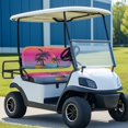 thumbnail image 5 of Pzuqiu Tropical Sunset Palm Print 2-Piece Golf Cart Seat Covers - Breathable Washable Universal Protective Set for Golf Cart Accessories, 5 of 10