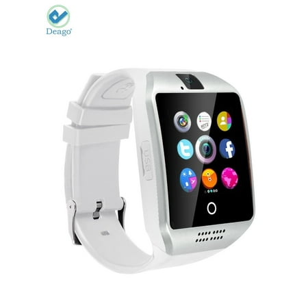 Cell Phone Watch Android Deago Q18 Bluetooth Smartwatch Phone Touchscreen with Camera Smart Wrist Watch for Samsung Android iPhone Cell phones ()