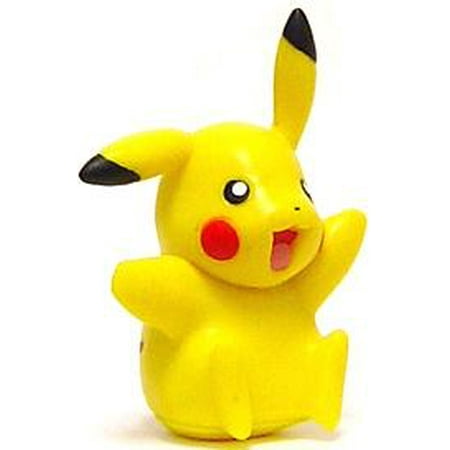Pokemon Diamond Pearl Pikachu Figure Sitting Waving Loose