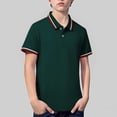 thumbnail image 5 of UACY Boys Polo Shirts Short Sleeve Vintage Knit Golf Shirts School Uniform Shirt Kids Casual Tee Tops, 5 of 9