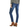 thumbnail image 2 of Oh! Mamma Maternity Women's Distressed Skinny Jeans with Full Panel (Women's & Women's Plus), 2 of 3
