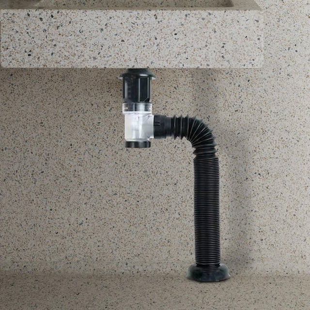Drenaje del fregadero del baño Fácil de instalar Plomería del fregadero, Manguera de drenaje del fregadero flexible, expandible y resistente para apar