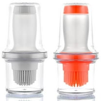 2Pcs Food Grade Silicone Oil Bottle With Heat Resistant Brush Baking Tools
