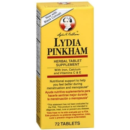 LYDIA PINKHAM supplément à base de plantes comprimés 72 comprimés (pack de 2)