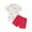 White, variant on COM1950s Valentines Day Kids,Shorts for Girls,Boys and Girls Valentine's Day Love Print Lapel Short-Sleeved Shirt and Shorts Two-Piece Set,Toddler Boy Valentines Day Shirt,Valentines Shirts for Girls