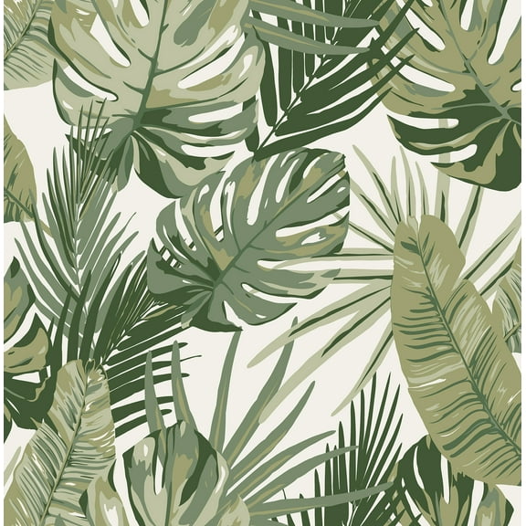 Rachel Zoe Green Palmero Peel & Stick Wallpaper