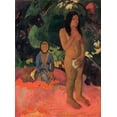 thumbnail image 2 of Gauguin, Paul 14x18 White Modern Wood Framed Museum Art Print Titled - Words Of The Devil, 2 of 4