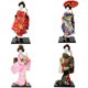 thumbnail image 5 of Figura humana de 12 pulgadas, figura de geisha, muñeca de kimono de seda, adornos de estilo de boda para restaurante, regalos decorativos de escritorio, 5 of 6