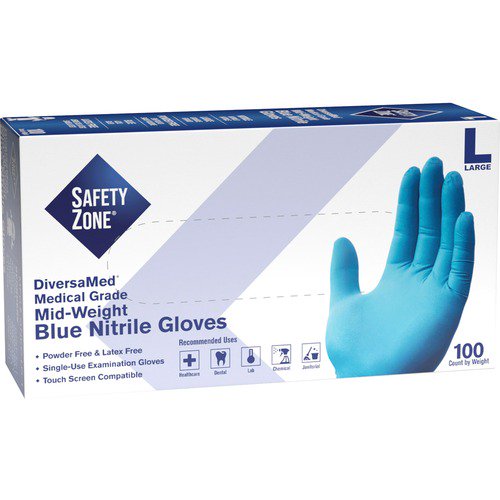 Klex Nitrile Exam Gloves Medical Grade, Powder Free, Latex