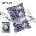 thumbnail image 6 of Pofeuu Purple Marble Texture Print Polyester Microfiber Plush Pillowcases, Super Soft and Cozy Pillow Case Covers with Envelop Closure（Pillow core not included）-14"x20", 6 of 6