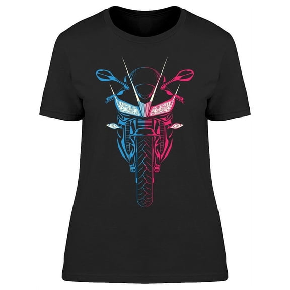 Motorbike Front View T-Shirt Women -Image by Shutterstock, Female Small