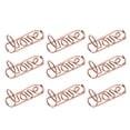 thumbnail image 3 of XingJian LLC Rose Gold Paper Clips - 100Pcs Unique Shape, Lightweight and Portable Metal Paperclip with Storage Box, 3 of 10