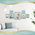 thumbnail image 5 of Langdon House 8x10 Eggshell Blue Real Wood Picture Frames with Gold Accents, 6 Pack, Lumina Collection (US Company), 5 of 7