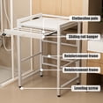 thumbnail image 4 of SHUO Y - Over The Washer Storage Shelf, Washing Machine Storage Utility Rack with Countertop, Washing Machine Storage Stand, White, 4 of 10