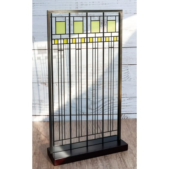 Ebros Frank Lloyd Wright Oak Park House Playroom Stained Glass Art 14" By 7.75"