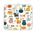 thumbnail image 4 of Iauyy Dish Drying Mat for Kitchen Counter, Super Absorbent & Hanging 16x18 / 18x24 Inch (S/M) Ball Of Yarn, 4 of 8