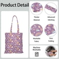 thumbnail image 4 of Sac de Magasinage en Toile Spatiale pour Bébé – Sac Fourre-Tout Réutilisable au Motif Coloré de Fusée, Étoiles et Lune, 4 of 5