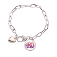 thumbnail image 1 of Pulsera de cadena de corazón joyería encanto moda, 1 of 3
