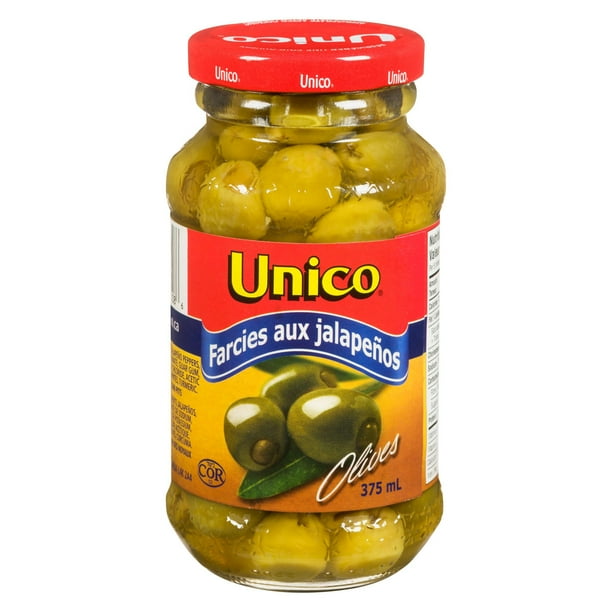 Unico Stuffed Jalapeno Olives, 375 mL 