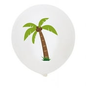 Hawaii Party Decorated Pineapple Flamingo Turtle Leaves Latex Balloons 10pcs